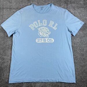Polo Ralph Lauren T-Shirt Men's XL Blue Custom Fit Short Sleeve Crew Neck